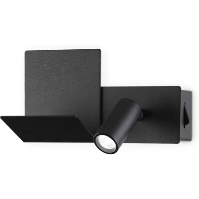 Luz de lectura LED Ideal Lux KOMODO-2 - Negro - No regulable Luz de lectura LED Ideal Lux KOMODO-2 - Negro - No regulable