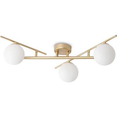 Ideal Lux Atlas 3 Luce Globale Soffitto Ottone - Lampadario Ideal Lux Atlas 3 Luce Globale Soffitto Ottone - Lampadario