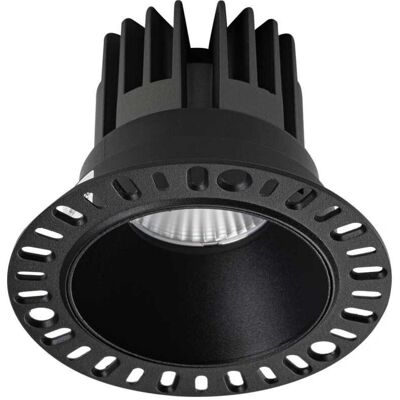 Ideal Lux Game Black Integrated LED Trimless Round Recessed Downlight Ideal Lux Game Black Integrated LED Trimless Round Recessed Downlight