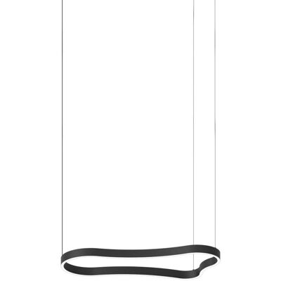 IDEAL LUX LIGHTING Waves 94cm Black LED Pendant - Ceiling Light IDEAL LUX LIGHTING Waves 94cm Black LED Pendant - Ceiling Light