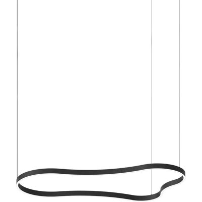 IDEAL LUX LIGHTING Waves 155cm Black LED Ceiling Light - Ceiling Light IDEAL LUX LIGHTING Waves 155cm Black LED Ceiling Light - Ceiling Light