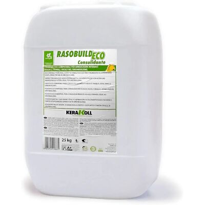 Imprimación consolidante Rasobuild Eco de Kerakoll - Enlucidos viejos y friables - 25 kg Imprimación consolidante Rasobuild Eco de Kerakoll - Enlucidos viejos y friables - 25 kg