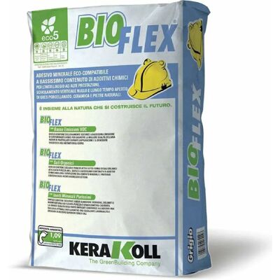 Colla minerale Bioflex Kerakoll - Alte prestazioni, Basse emissioni VOC, Ceramica & Pietre Colla minerale Bioflex Kerakoll - Alte prestazioni, Basse emissioni VOC, Ceramica & Pietre