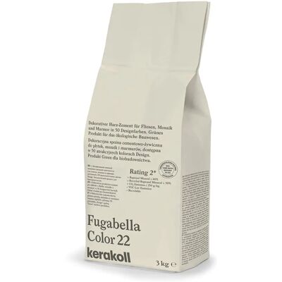 Kerakoll Fugabella Color - 22 3Kg - Stucco per Piastrelle, Mosaici, Pietre Naturali Kerakoll Fugabella Color - 22 3Kg - Stucco per Piastrelle, Mosaici, Pietre Naturali