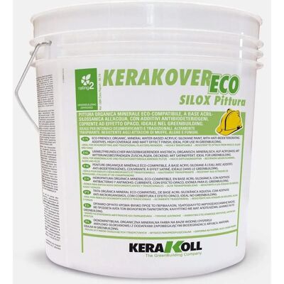 Pintura Kerakoll Kerakover Eco Silox - Revestimiento mineral orgánico - Blanco - 14L Pintura Kerakoll Kerakover Eco Silox - Revestimiento mineral orgánico - Blanco - 14L