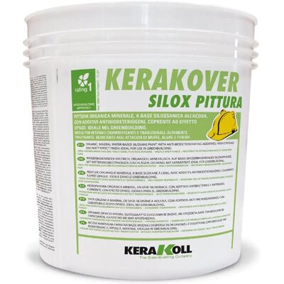 Kerakoll Kerakover Eco Silox Pintura - Orgánica Mineral Mate Blanco 4L Kerakoll Kerakover Eco Silox Pintura - Orgánica Mineral Mate Blanco 4L