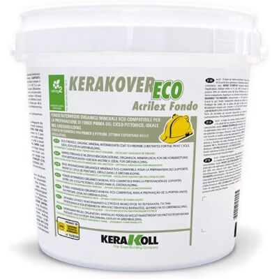 Kerakoll Kerakover Eco Acrilex Imprimación - Pintura de Preparación Orgánica - 4L Kerakoll Kerakover Eco Acrilex Imprimación - Pintura de Preparación Orgánica - 4L