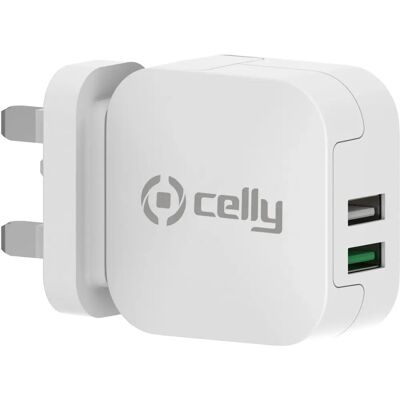 Celly TC2USBTURBOUK - Chargeur Rapide pour Caméra, Téléphone, Power Bank Celly TC2USBTURBOUK - Chargeur Rapide pour Caméra, Téléphone, Power Bank