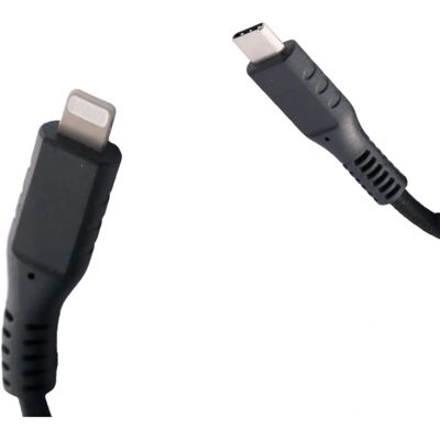 Celly USB-C till Lightning 12 W 2 m Svart - Laddare Celly USB-C till Lightning 12 W 2 m Svart - Laddare