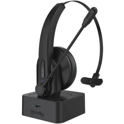 Celly SWHEADSETMONO Drahtloses Headset - Headset - Schwarz Celly SWHEADSETMONO Drahtloses Headset - Headset - Schwarz