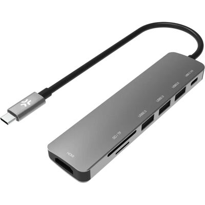 Celly PROHUB7IN1 - Hub USB, Grigio, 7 Porte Celly PROHUB7IN1 - Hub USB, Grigio, 7 Porte