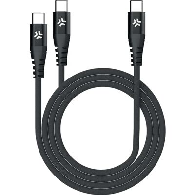 Celly USBC2USBC Svart 1,3 m - USB-C Kabel med 100W Power Delivery Celly USBC2USBC Svart 1,3 m - USB-C Kabel med 100W Power Delivery