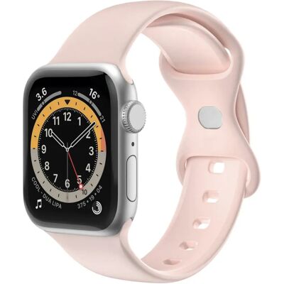Celly Rosa silikonarmband för Apple Watch - Klocktyp Celly Rosa silikonarmband för Apple Watch - Klocktyp