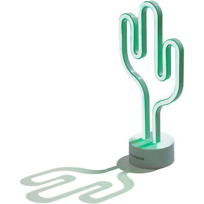 MUITOMAS - NEONCACTUS - Neon blanc - Lampe de table - Publicité MUITOMAS - NEONCACTUS - Neon blanc - Lampe de table - Publicité
