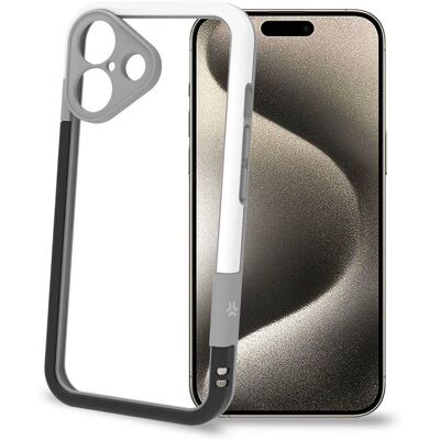 Celly Valkoinen Bumper iPhone 16 - Puhelimen suojus Celly Valkoinen Bumper iPhone 16 - Puhelimen suojus