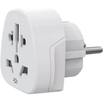 Celly Modèle - Adaptateur de voyage - Type F, Blanc - Publicité Celly Modèle - Adaptateur de voyage - Type F, Blanc - Publicité