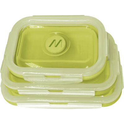 Muitomas LUNCHBOXSETGN Verde 3pz Silicone - Lunch box set Muitomas LUNCHBOXSETGN Verde 3pz Silicone - Lunch box set