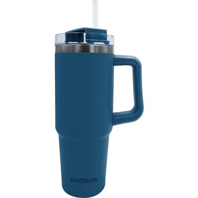 Muitomas Taza Térmica - 900 ml Azul Acero inoxidable Muitomas Taza Térmica - 900 ml Azul Acero inoxidable