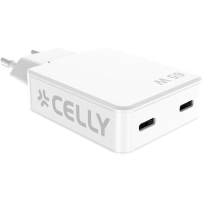 Celly Chargeur 2 USB-C 65W - Chargeur - Publicité Celly Chargeur 2 USB-C 65W - Chargeur - Publicité