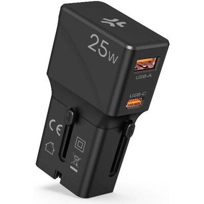 CELLY - MULTIPLUGSL25W - Nero - USB-C 1-porta - Caricatore CELLY - MULTIPLUGSL25W - Nero - USB-C 1-porta - Caricatore