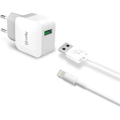 Celly TCUSBLIGHT Carregador Universal Branco Celly TCUSBLIGHT Carregador Universal Branco