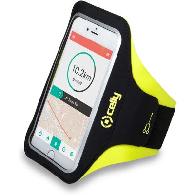 Celly Gult Armbånd - Telefonveske for 6.5" - Sporttilbehør Celly Gult Armbånd - Telefonveske for 6.5" - Sporttilbehør