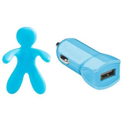 Celly GIULIOCESARELB Auto-Ladegerät mit Luftfrischer - Mobilgerät, Blau Celly GIULIOCESARELB Auto-Ladegerät mit Luftfrischer - Mobilgerät, Blau