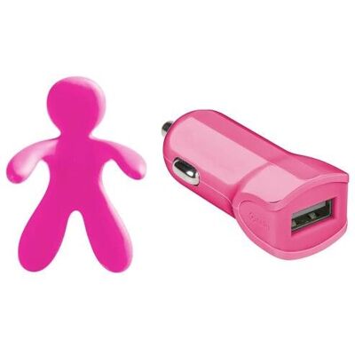 Celly GIULIOCESAREPK Auto-Ladegerät & Luftfrischer - Pink Celly GIULIOCESAREPK Auto-Ladegerät & Luftfrischer - Pink