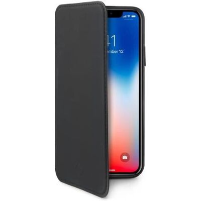 Custodia portafoglio Celly Prestige - iPhone X - Nero Custodia portafoglio Celly Prestige - iPhone X - Nero