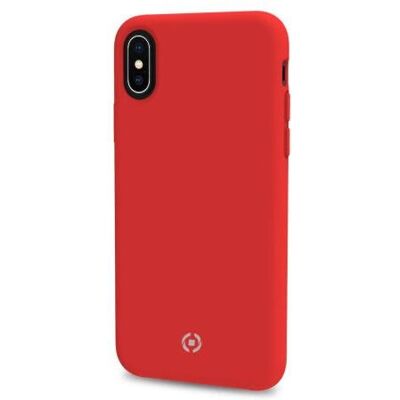 Celly iPhone X/XS Rote Silikon Soft-Touch Hülle - Handyhülle Celly iPhone X/XS Rote Silikon Soft-Touch Hülle - Handyhülle