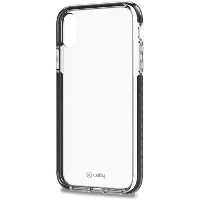 Celly HEXAGON998BK - Stoßfeste schwarze transparente Handyhülle - Handyhülle Celly HEXAGON998BK - Stoßfeste schwarze transparente Handyhülle - Handyhülle