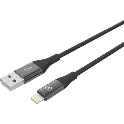Cable USB Lightning 1 m Negro Celly - Cable Cable USB Lightning 1 m Negro Celly - Cable