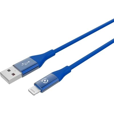 Celly USBLIGHTCOLORBL Cable Azul Oscuro 1m - Cable Lightning Celly USBLIGHTCOLORBL Cable Azul Oscuro 1m - Cable Lightning
