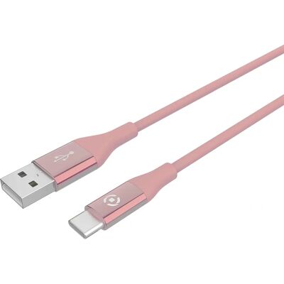 Celly USB Type-C Rose 1m Câble USB - USB 2.0 - Publicité Celly USB Type-C Rose 1m Câble USB - USB 2.0 - Publicité