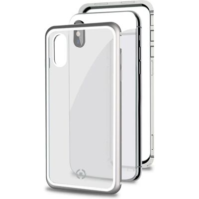 Etui Celly Attraction pour iPhone Xs Max - Noir, Argent Etui Celly Attraction pour iPhone Xs Max - Noir, Argent
