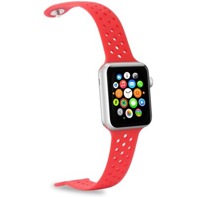Celly Apple Watch Armband - Rot Silikon - Smartwatch Zubehör Celly Apple Watch Armband - Rot Silikon - Smartwatch Zubehör