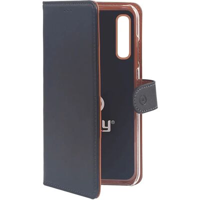 Étui à rabat noir Celly WALLY835 - Coque de téléphone - Publicité Étui à rabat noir Celly WALLY835 - Coque de téléphone - Publicité