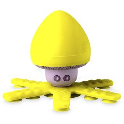 Celly Squiddy Sound - Bluetooth - Geel - 3W - IPX3 - Draagbare speaker Celly Squiddy Sound - Bluetooth - Geel - 3W - IPX3 - Draagbare speaker