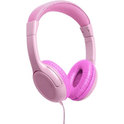 Różowe przewodowe słuchawki douszne Celly KidsBeat z mikrofonem - Słuchawki z mikrofonem Różowe przewodowe słuchawki douszne Celly KidsBeat z mikrofonem - Słuchawki z mikrofonem