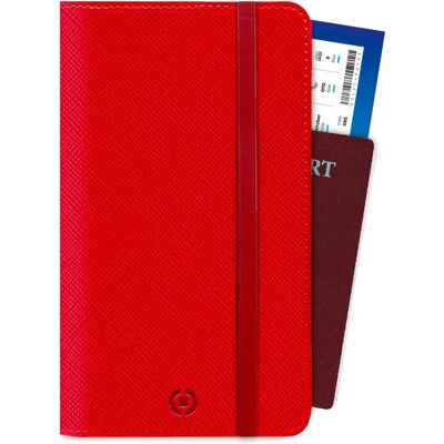 Celly Venere Passfodral Röd Eko-läder - Passport Wallet Celly Venere Passfodral Röd Eko-läder - Passport Wallet