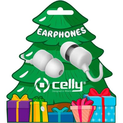 Celly XMASEARTREEWH Kopfhörer - In-ear Anrufe/Musik Weiß Celly XMASEARTREEWH Kopfhörer - In-ear Anrufe/Musik Weiß