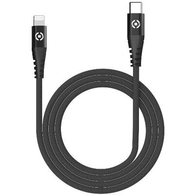 Celly USB-C vers Lightning 1m Noir - Câble Lightning - Publicité Celly USB-C vers Lightning 1m Noir - Câble Lightning - Publicité