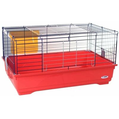 Cage Imac Easy 80x48.5x42cm pour lapins avec porte foin - Publicité Cage Imac Easy 80x48.5x42cm pour lapins avec porte foin - Publicité