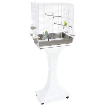 Imac Gabbia per Uccelli Bianco e Grigio - 50x37x127cm - Gabbia per uccelli Imac Gabbia per Uccelli Bianco e Grigio - 50x37x127cm - Gabbia per uccelli