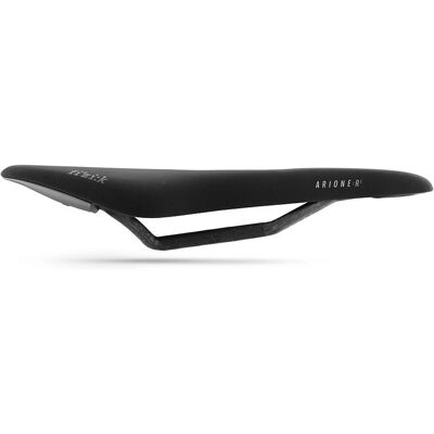 Sella da bici da strada Fizik Arione R1 Open in carbonio - Nero - Large Sella da bici da strada Fizik Arione R1 Open in carbonio - Nero - Large