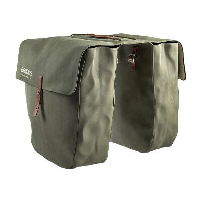 Brooks Brick Lane Unisex Achterfiets Tas - 15 L - Groen - Canvas & Leer Brooks Brick Lane Unisex Achterfiets Tas - 15 L - Groen - Canvas & Leer