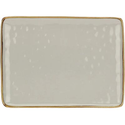 Plateau rectangulaire Gris Perle Rose & Tulipani - 36cm x 26.5cm Plateau rectangulaire Gris Perle Rose & Tulipani - 36cm x 26.5cm