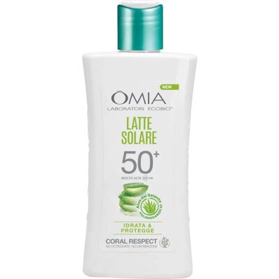 Omia - Crème solaire SPF 50+ Respect des Coraux Aloe - Crème solaire 200ml - Publicité Omia - Crème solaire SPF 50+ Respect des Coraux Aloe - Crème solaire 200ml - Publicité