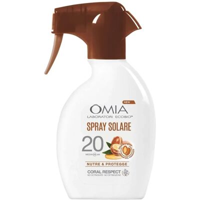 Omia Argan SPF20 Spray Solaire - Nourrit & Protège - Publicité Omia Argan SPF20 Spray Solaire - Nourrit & Protège - Publicité