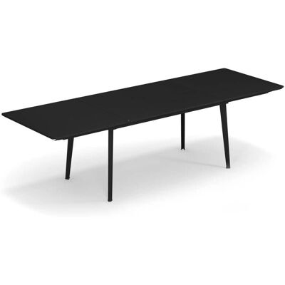 EMU Plus4 Ausziehbarer Esstisch - Stahl, Schwarz, 160+110cm EMU Plus4 Ausziehbarer Esstisch - Stahl, Schwarz, 160+110cm